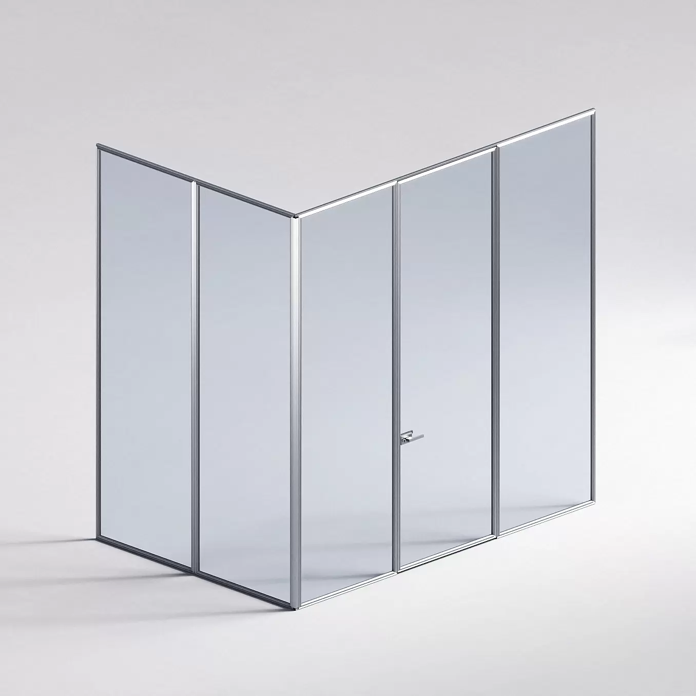 Межкомнатная перегородка Система 1000 линий , серебряный