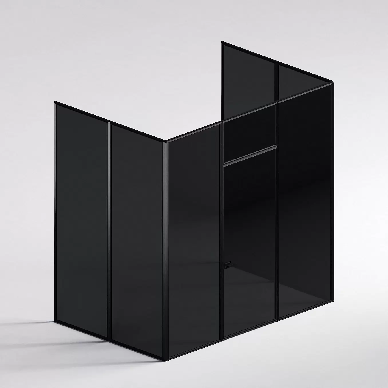 Межкомнатная перегородка Система 1000 линий , черный