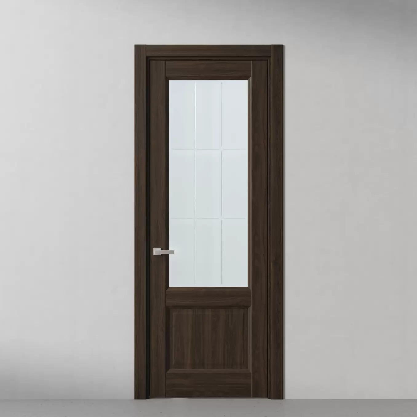Межкомнатная дверь Elegant, модель 158 Темный орех