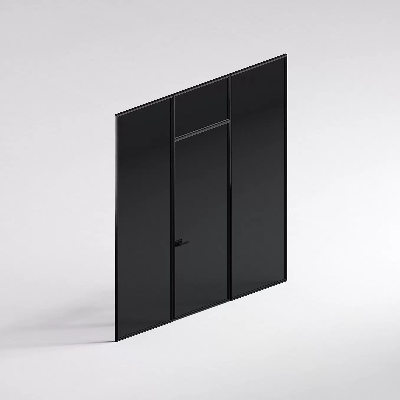 Межкомнатная перегородка Система 1000 линий , черный