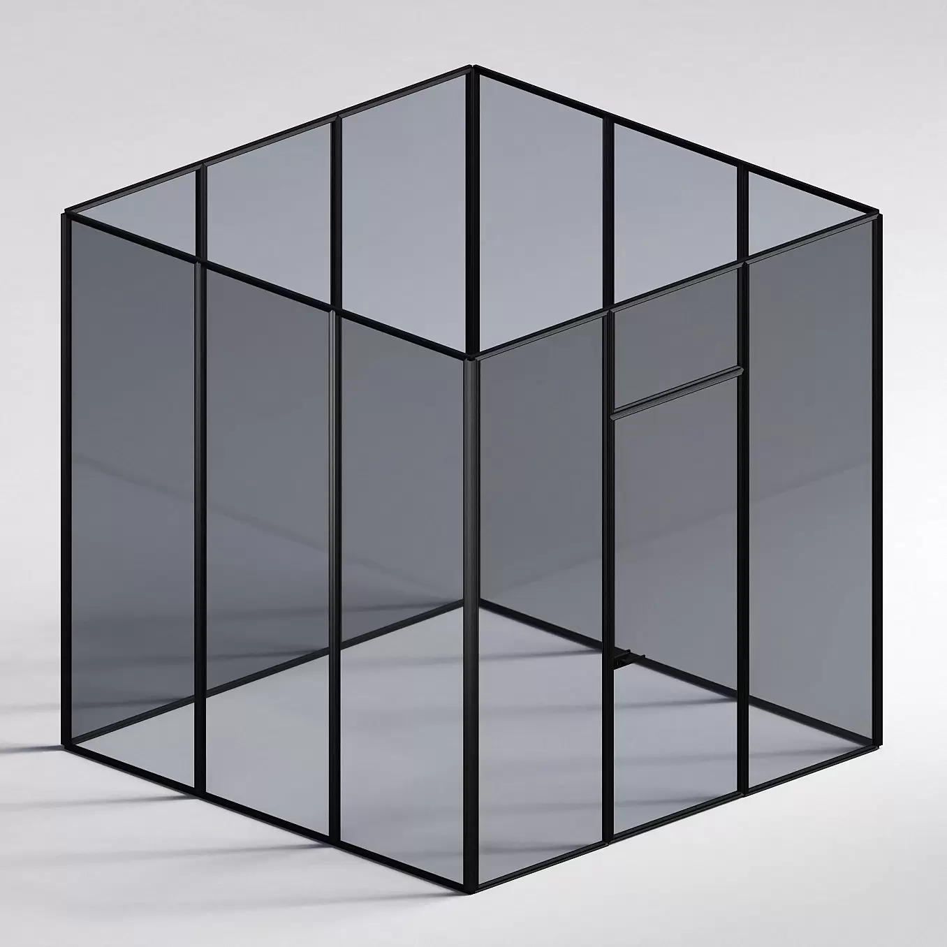 Межкомнатная перегородка Система 1000 линий , черный