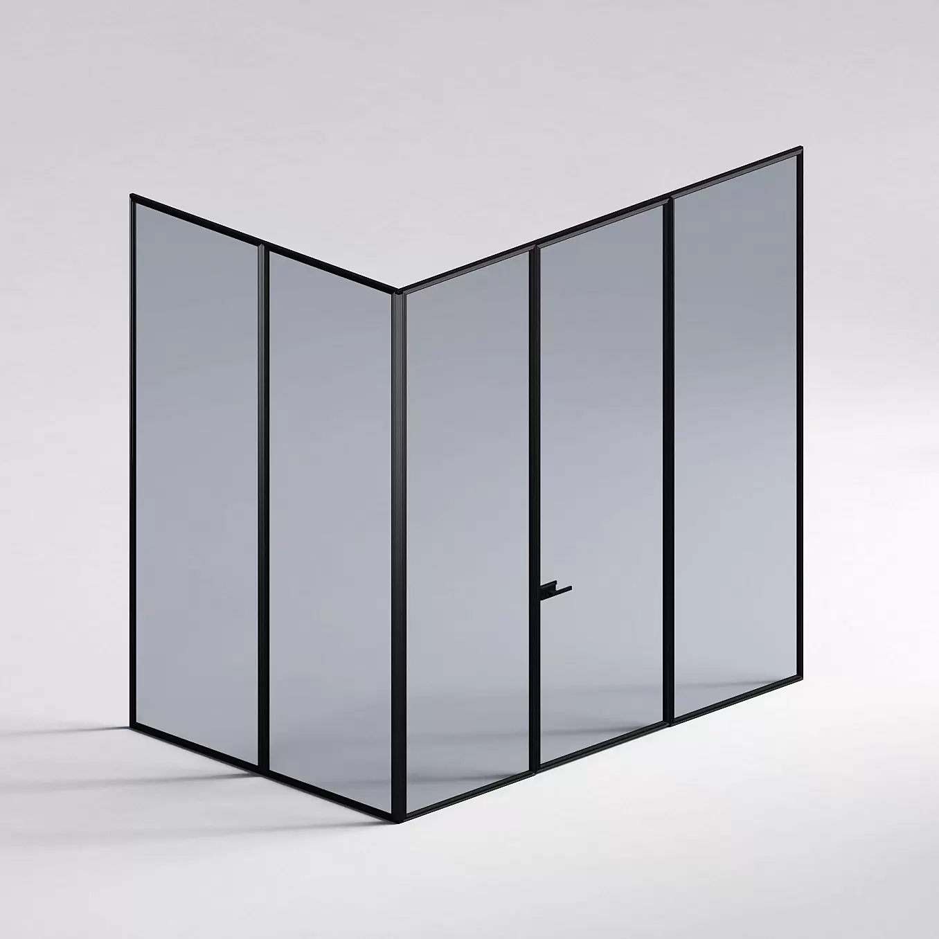 Межкомнатная перегородка Система 1000 линий , черный