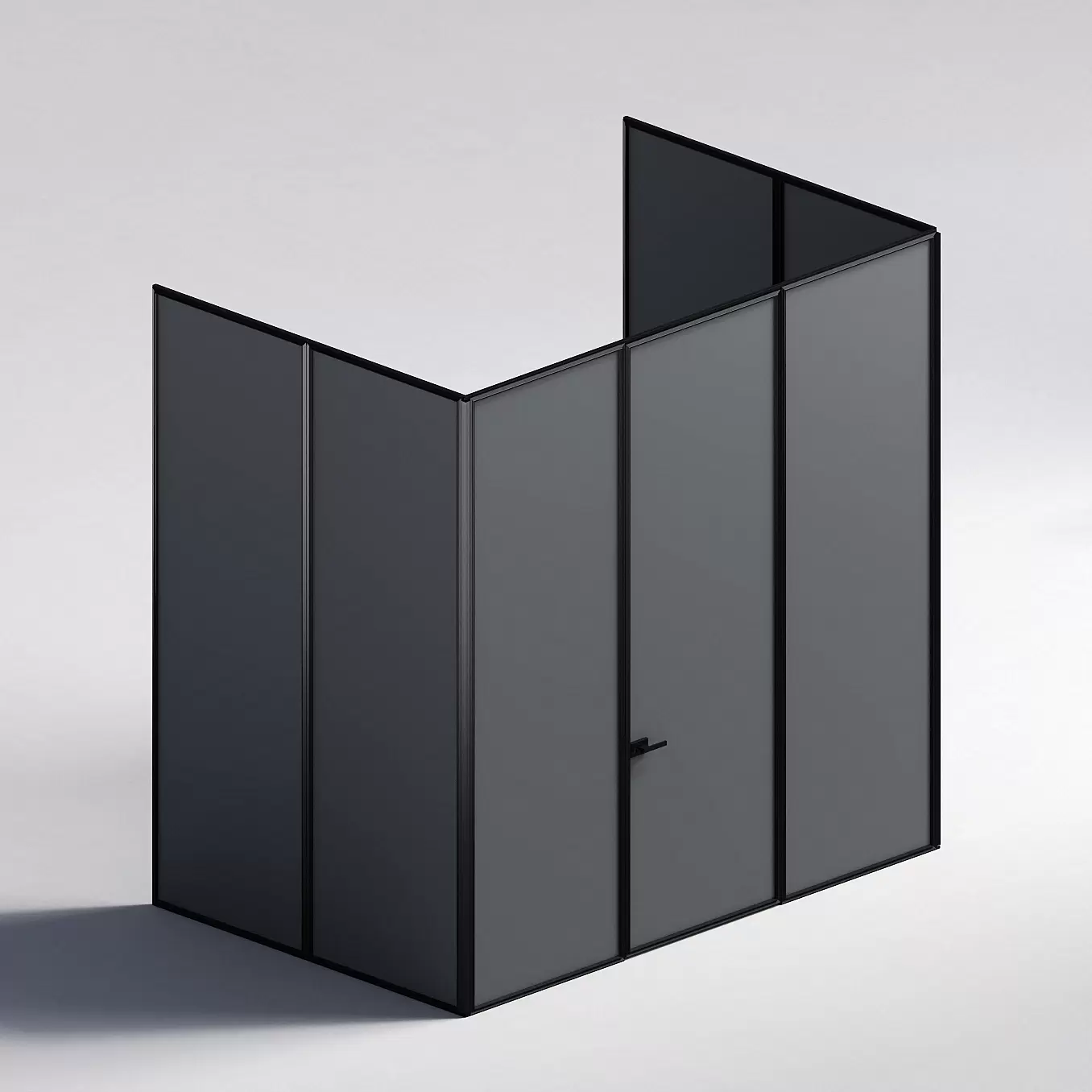 Межкомнатная перегородка Система 1000 линий , черный