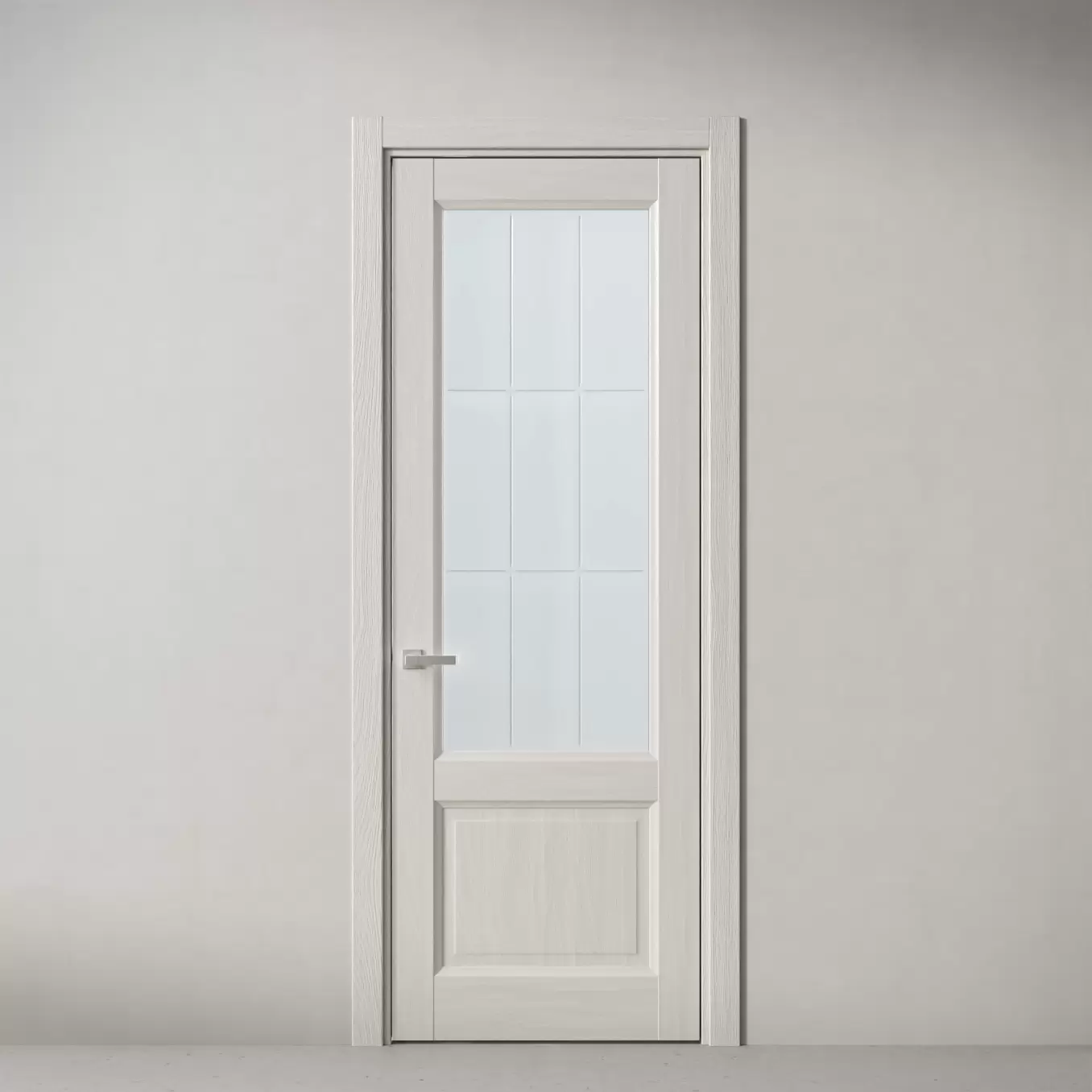 Межкомнатная дверь Elegant, модель 158 Белый дуб