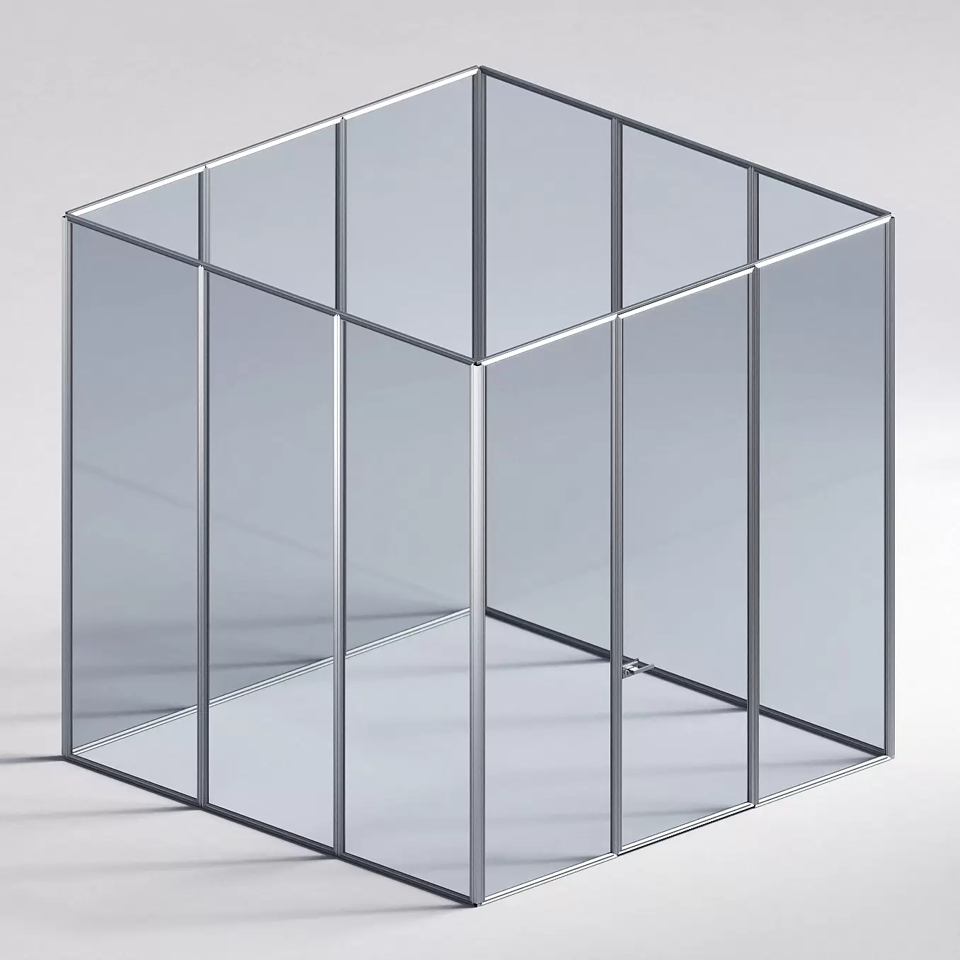 Межкомнатная перегородка Система 1000 линий , серебряный