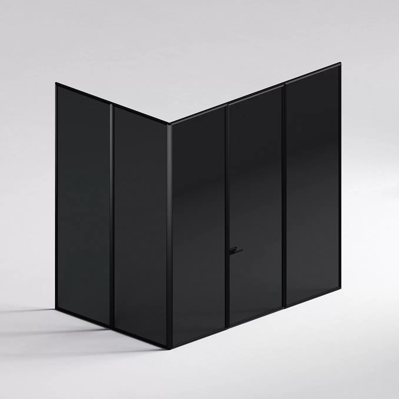 Межкомнатная перегородка Система 1000 линий , черный