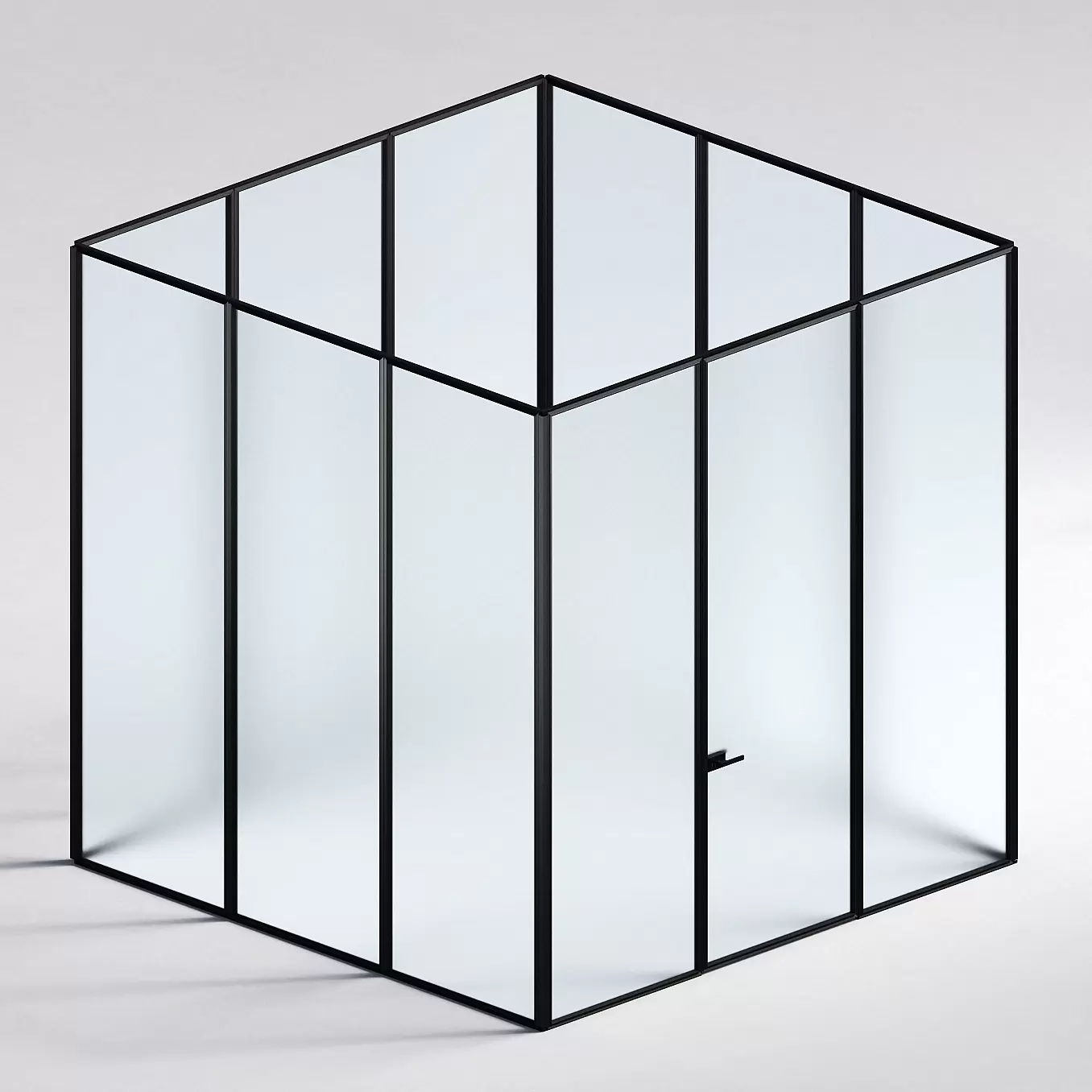 Межкомнатная перегородка Система 1000 линий , черный