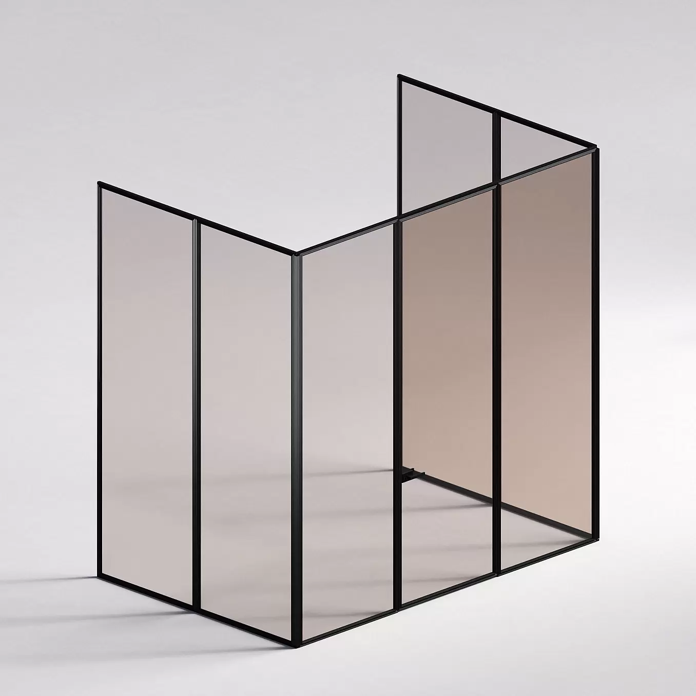 Межкомнатная перегородка Система 1000 линий , черный