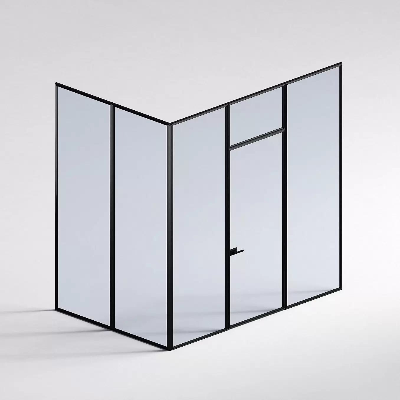 Межкомнатная перегородка Система 1000 линий , черный