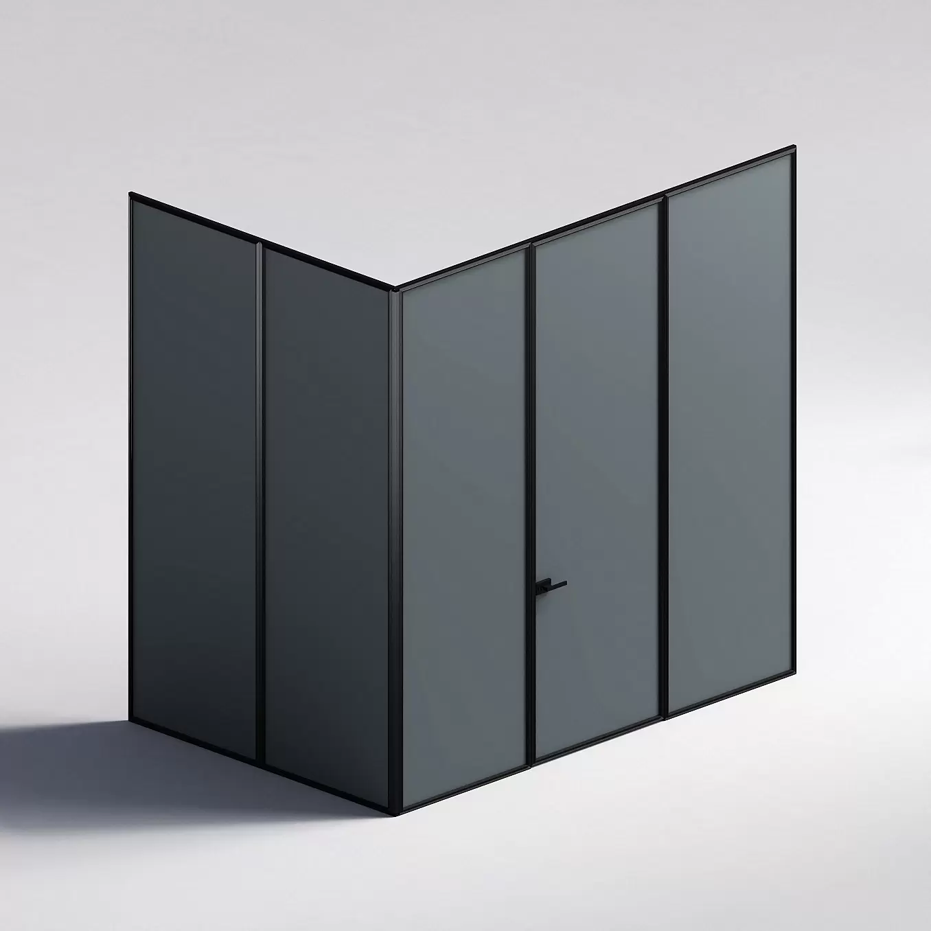 Межкомнатная перегородка Система 1000 линий , черный