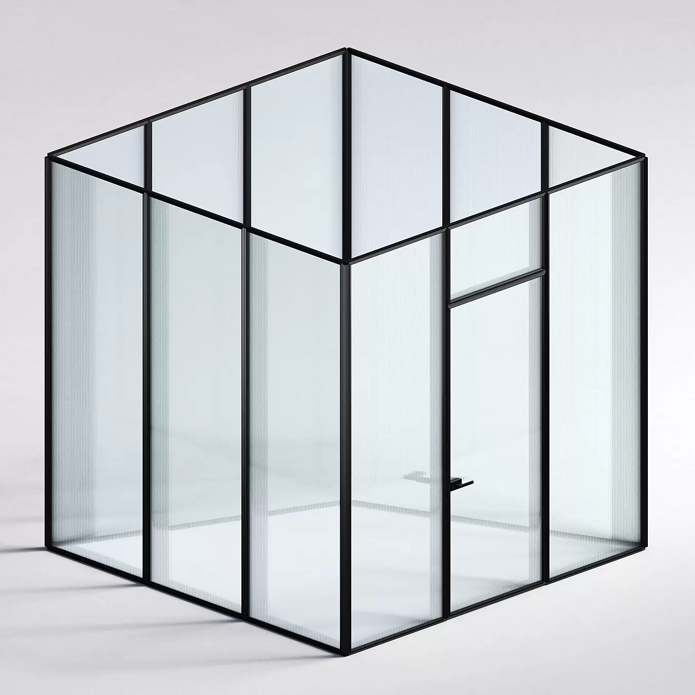 Межкомнатная перегородка Система 1000 линий , черный