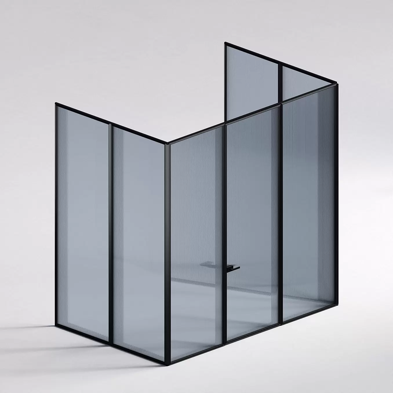 Межкомнатная перегородка Система 1000 линий , черный