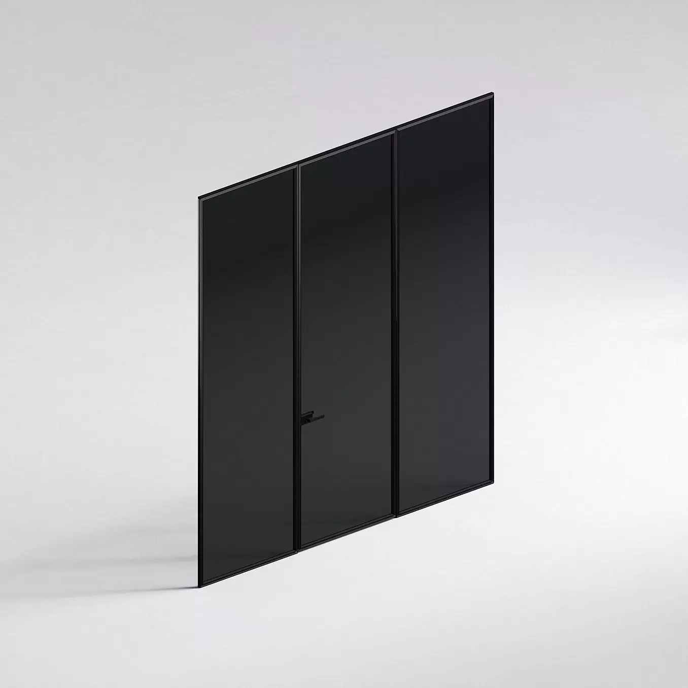 Межкомнатная перегородка Система 1000 линий , черный